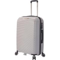 Trolley grande gris, polipropileno,TSA, 4 ruedas, BZ5808 BENZI, 50x26x74 cm