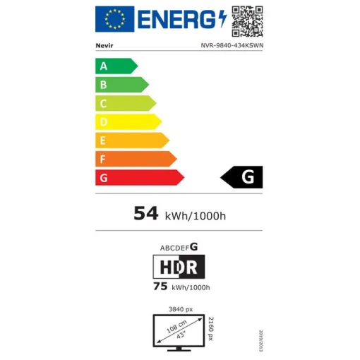 TV Led 43" UHD 4K Smart NVR-9840 NEVIR