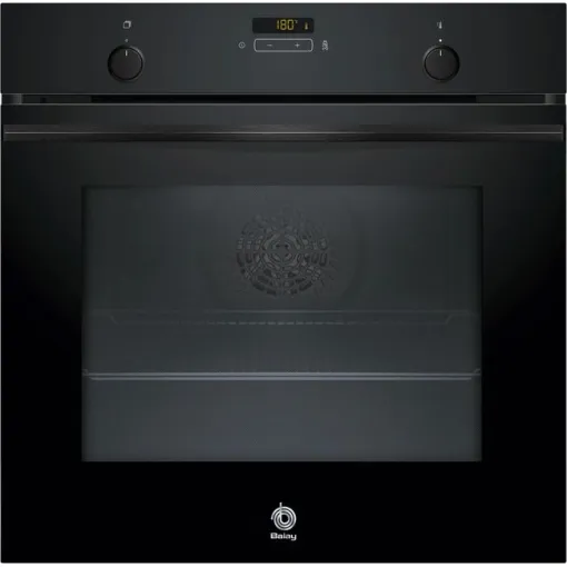 Horno con vapor pirolítico de 60 cm cristal negro 3HA5749N3 BALAY