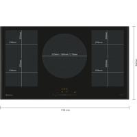 Placa de inducción de 90 cm negro sin marco 3EB999LH BALAY