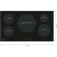 Placa de inducción de 90 cm negro sin marco 3EB997LH BALAY