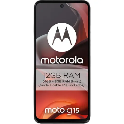 Smartphone libre gris 8+128 GB, Moto G15 MOTOROLA