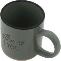 KASA kikara berdea beix oinarriarekin "Coffee you", 13x8,3x9,8 cm, 340 ml