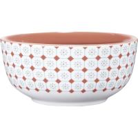 KASA bol gorria eta zuria, 13,7x13,7x6,5 cm, 400 ml