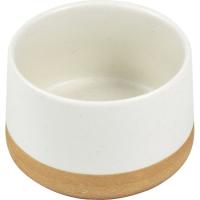 KASA bol edo kikara zuria beix oinarriarekin, 9,5x5,5x9,5 cm