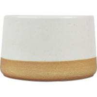 KASA bol edo kikara zuria beix oinarriarekin, 9,5x5,5x9,5 cm