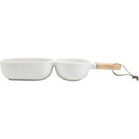 KASA gosegarri plater zuria 2 dibisioarekin, 34,5x9,5x5,5 cm