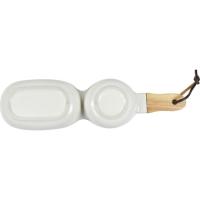 KASA gosegarri plater zuria 2 dibisioarekin, 34,5x9,5x5,5 cm