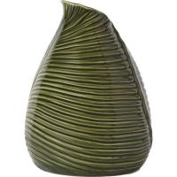 Jarrón de cerámica verde KASA, 13,7x14,3x18,5 cm