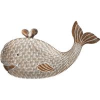 Fuente decorativa con forma de ballena KASA, 20,8x5,3x37,3 cm
