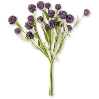 Vara de flor artificial de flores de bolas moradas KASA, 40,5x12x7 cm