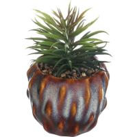 Planta artificial en maceta beige KASA, 8,5x8,5x11,5 cm
