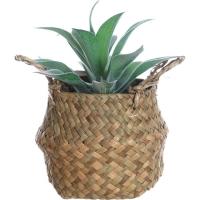 Planta artificial en cesta con asas KASA, 10x10x23 cm