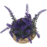 Planta artificial lavanda en cesto con asas KASA, 10x10x24 cm