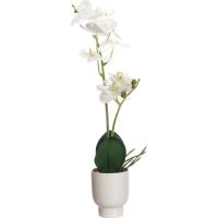 Planta artificial en maceta, orquidea blanca KASA, 8x8x42 cm