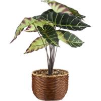 Planta artificial alta en maceta seagrass KASA, 15x48x15 cm