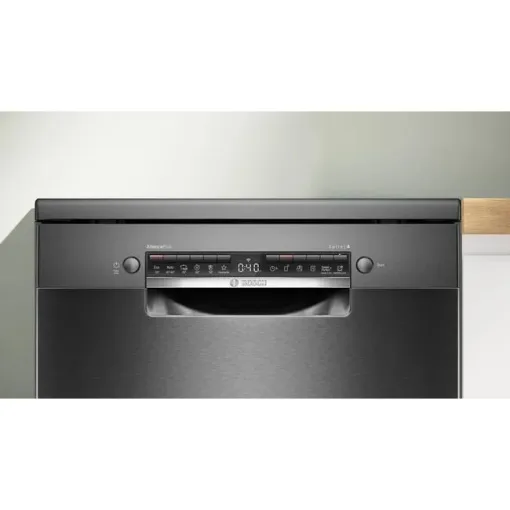 Lavavajillas libre instalación 60 cm acero negro antihuellas SMS4EMC06E BOSCH