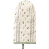 Manopla de cocina Mignon blanca con flores, 100% algodón KASA, 16x28 cm