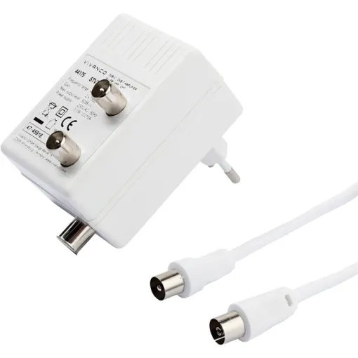 Amplificador de antena para dos televisores 15DB, 44175 VIVANCO