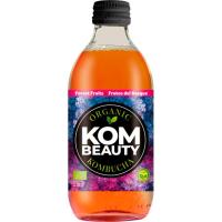 Refresco de kombucha eco c/ fr. rojos KOMBEAUTY, botellín 33 cl
