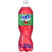 Refresco sin azúcar sabor sandía FANTA, botella 1,25 litros