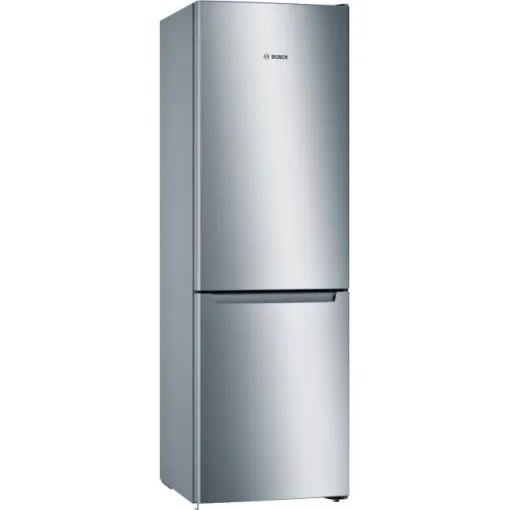 Frigo combinado NoFrost Puertas Acero mate antihuellas KGN33NLEB BOSCH