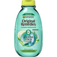 Champú agua de coco y aloe vera ORIGINAL REMEDIES, bote 400 ml