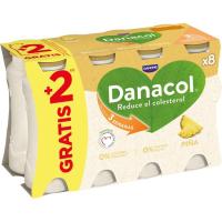 Danacol sabor piña para beber DANONE, pack 8x100 g