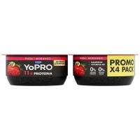 Leche fermentada sabor fresa YOPRO, pack 4x120 g