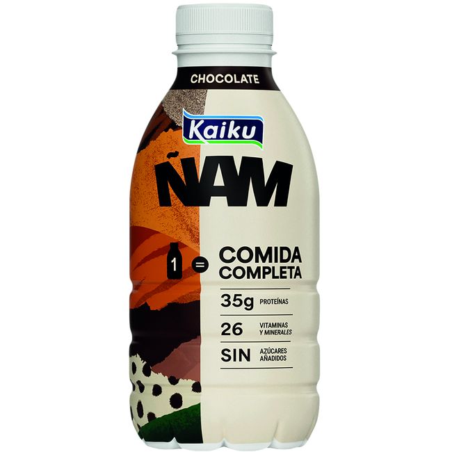 Comida completa choco ñam KAIKU, botella 500 ml