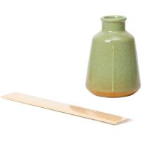 Ambientador mikado, difusor de cerámica verde, Garden Rain, Ø8,7x23,5 KASA, 150 ml