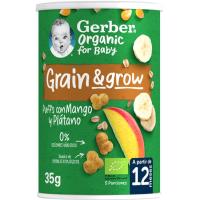 Snack de mango y plátano GERBER, lata 35 g