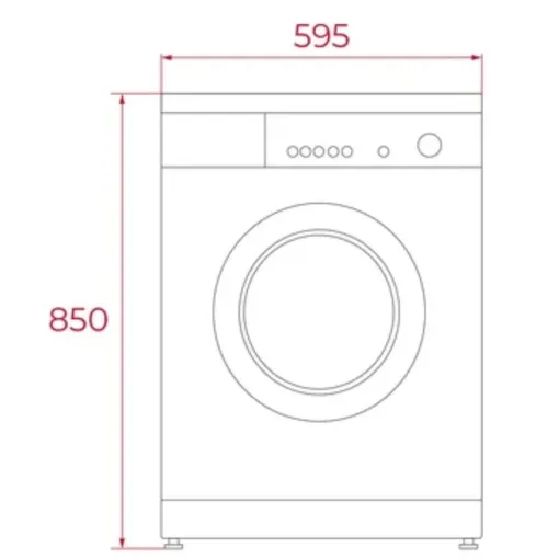 Lavadora de libre instalación, inox, 15 programas y capacidad de lavado 7 kg TEKA