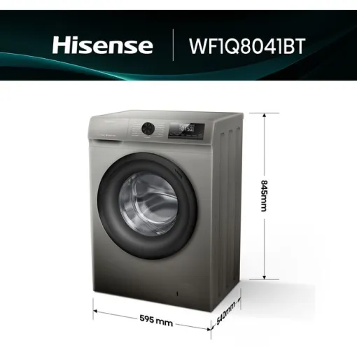 Lavadora 8kg 1400rpm WF1Q8041BT HISENSE