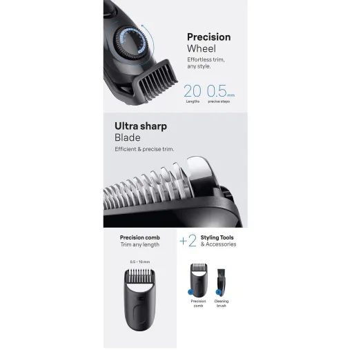Styler Corporal BT 3500 Negro/Azul BRAUN