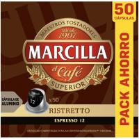 Café Ristrettro compatible Nespreso MARCILLA, caja 50 uds