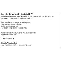 Bebida vegetal de almendra barista 0% YOSOY, brik 1 litro