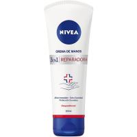 Crema de manos reparadora 3n1 NIVEA, tubo 100 ml