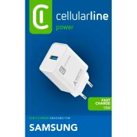 Cargador de red blanco 15w puerto usb-a CELLULAR LINE