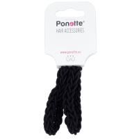 Goma trenzada negra PONETE, pack 1 ud