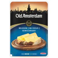 Queso semi OLD AMSTERDAM, lonchas, bandeja 150 g