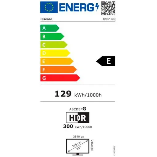 Tv Qled 4K UHD Smart 85E7NQ HISENSE