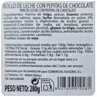 Bollito leche con pepitas de chocolate EUGOBA, paquete 280 g