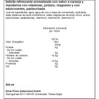 PRIME ice laranja edari isotonikoa, botila 50 cl