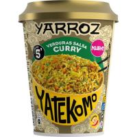YATEKOMO yarroza barazkiekin curry saltsarekin, cup-a 83 g