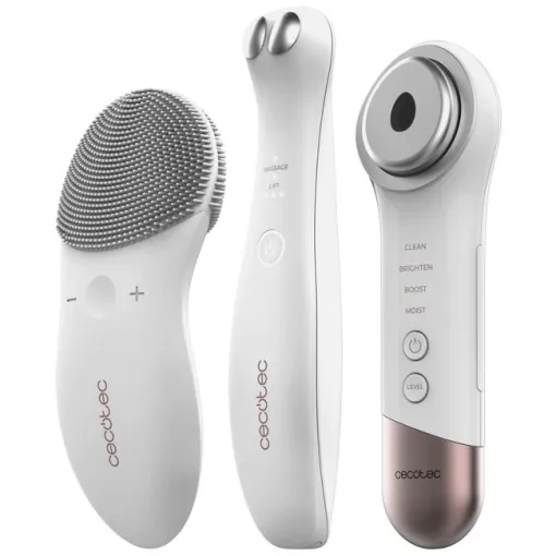 SkinRoutine, impiador facial, antiojeras, masajeador con fototerapia CECOTEC