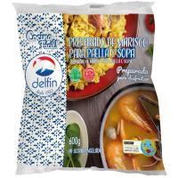 Preparado de marisco para paella y sopa DELFÍN, bolsa 600 g