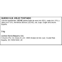Queso mezcla viejo tostado G. BAQUERO, al corte, compra mínima 250 g