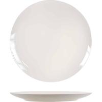 Plato llano de porcelana blanca NBC 27 cm Coupé H&H, 1 ud