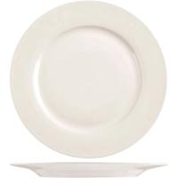 Plato llano de porcelana blanca NBC 26 cm Ala H&H, 1 ud